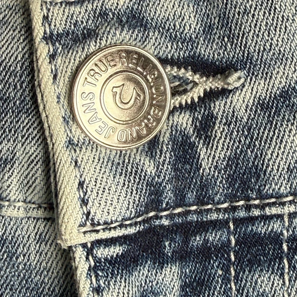 True Religion Distressed Geno Relaxed Slim Jeans Mens Sz 34
